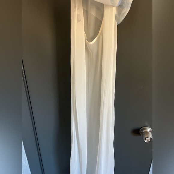 Vintage Sheer Floral Maxi Dress Size Small - Picture 3 of 6